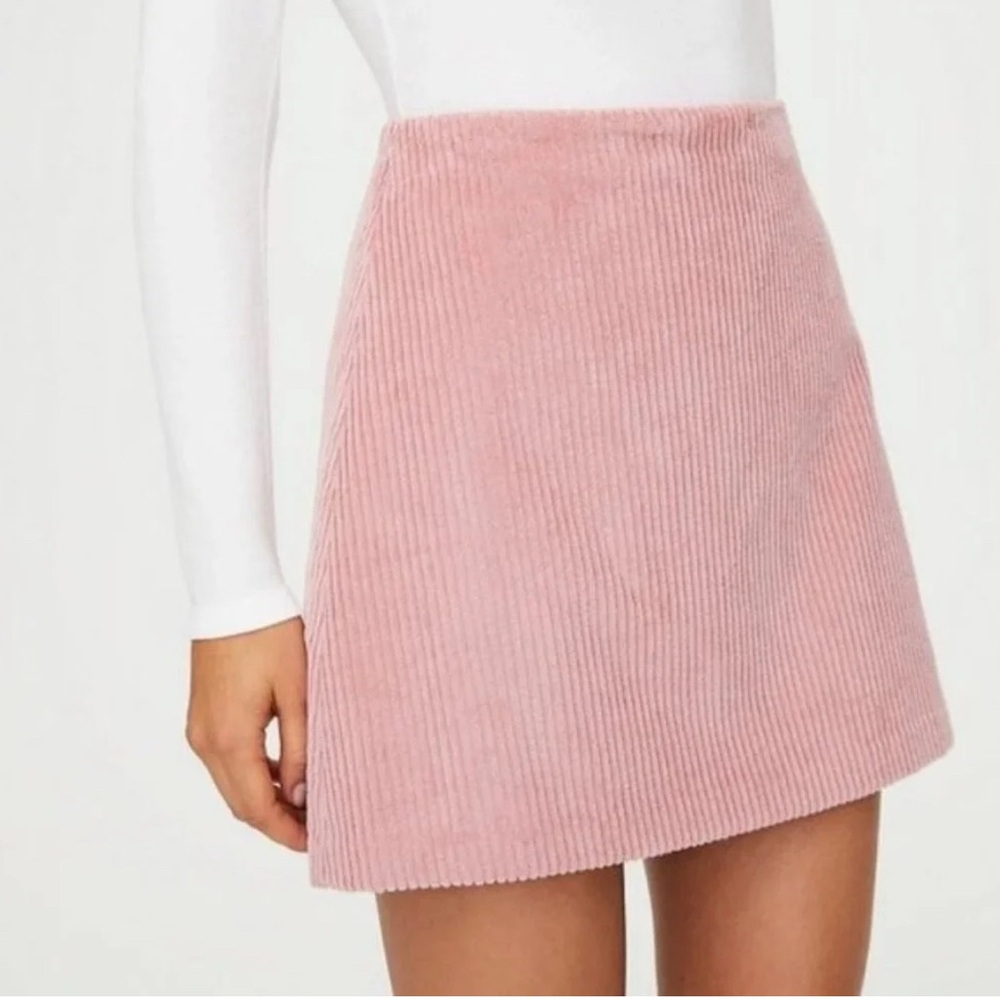 WILFRED - Renée Pink Cord Mini Skirt